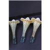 Image 6 : Fenton Carnival Glass Hobnail Art Glass Epergne - 9" x 10"