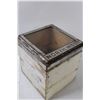 Image 3 : Sunland Biscuit Co. Ltd Wood Box w/ Northwest Metal Lid - 10" x 9" x 9"