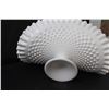 Image 5 : Fenton Milk Glass Banana Bowl Hobnail - 13" x 7" x 9"