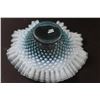 Image 3 : Fenton Opalescent Blue Ombre Hobnail Centrepiece Bowl - 10" x 3.5"