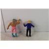 Image 2 : (2) 1980's WWE / WWF LJN Rubber Wrestling Figures - Jesse Vantura and Bobby Heenan
