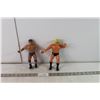 Image 1 : 1980's WWE / WWF LJN Rubber Wrestling Figures - Greg the Hammer Valentine and Tito Santana