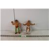 Image 1 : 1980's WWE / WWF LJN Rubber Wrestling Figures - Rick Martel and Terry Funk