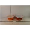 Image 1 : (2) "Old Harvest" Pyrex Casserole Dishes - one lid