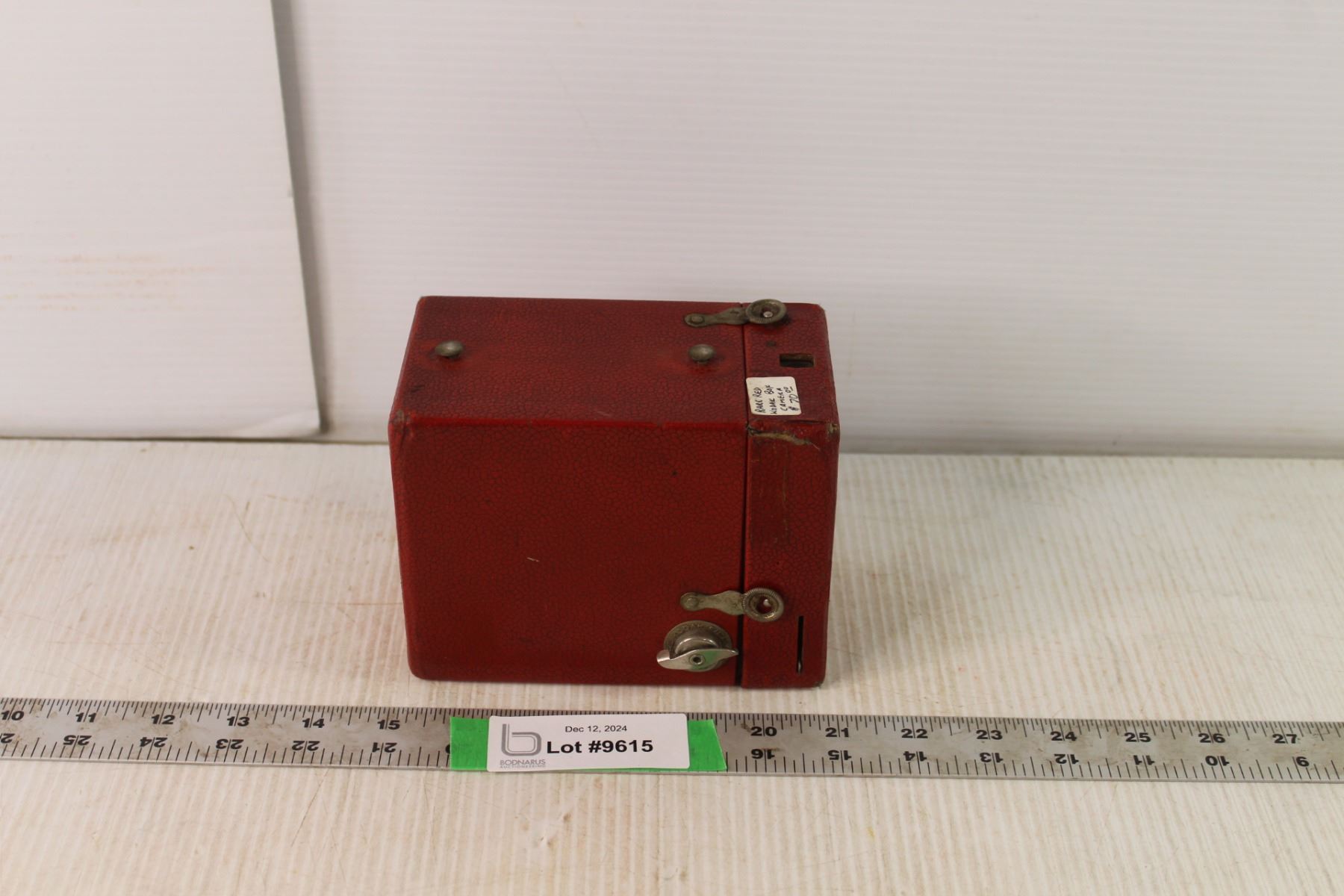 Vintage Red Kodak Box Camera - Bodnarus Auctioneering