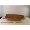 Image 1 : Hand Made Wood Dough Bread Trough 31.25" Long x 14" Wide x 5.25" Tall