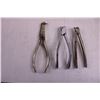 Image 2 : (3) Vintage Dental Tools (2 Sets Pliers, Filling Tool)