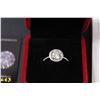 Image 2 : ^ Moissanite 2 ct. GRA Certified Round Brilliant Cut Stone VVS D Color Set in Sterling Silver - Ring
