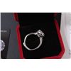 Image 3 : ^ Moissanite 2 ct. GRA Certified Round Brilliant Cut Stone VVS D Color Set in Sterling Silver - Ring