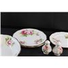 Image 4 : Royal Albert "American Beauty"  7 pc Dish & Bowl Set and Salt & Pepper Shakers