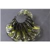 Image 4 : Vintage Ribbed Green Art Glass Bowl - 8" x 3.5"