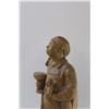Image 5 : Bavarian Hand-Carved Wood Ale House Figure - 16" x 6"