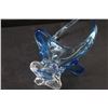 Image 5 : Chalet Blue & Clear Art Glass Dish - 13" x 7"