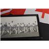 Image 4 : Vintage Agricultural Fair Photo(Glass Broken) - 19" x 7", Hand Canadian and American Flags