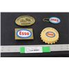 Image 1 : (2) Esso Belt Buckles, Bottle Opener, Keychain