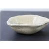 Image 2 : Studio Pottery Bowl, Stainless Steel Oval Flat Dish With Sardine Spoon