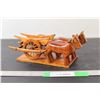 Image 1 : Wooden Cow Carriage Decoration