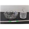 Image 1 : Cut Crystal Carafe, Heisey Glass Bowl