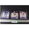 Image 1 : (3) Upper Deck Jumbo Young Guns Rookie Hockey Cards: Zach Benson, Jackson LaCombe, Simon Edvinsson