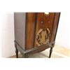 Image 3 : * Antique Gramophone Cabinet - Custom Added Shelves - 32" x 19" x 12" - Some Wear