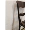 Image 2 : * Antique Wood Chair - 35" Back & 17.5" Seat Height