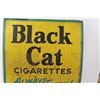 Image 3 : *Black Cat Cigarettes Metal Sign - 24" x 24" - Some Wear