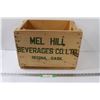 Image 1 : Mel Hill Beverages Co, Regina ,Sk - Wooden Crate - 17" x 13" x 12"
