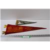 Image 1 : (2) Pennants: North Pole & Fort McLeod - Some Wear