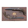 Image 2 : Exceptional Cased Pair of French Percussion Target Pistols by Devisme