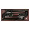 Image 1 : Handsome Cased Pair Of British Flintlock Dueling Pistols by Mortimer