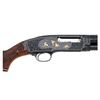 Image 3 : Exceptional Angelo Bee Engraved & Gold Inlaid Winchester Model 42 Shotgun with Wonderful Huey Case
