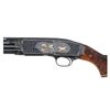 Image 4 : Exceptional Angelo Bee Engraved & Gold Inlaid Winchester Model 42 Shotgun with Wonderful Huey Case