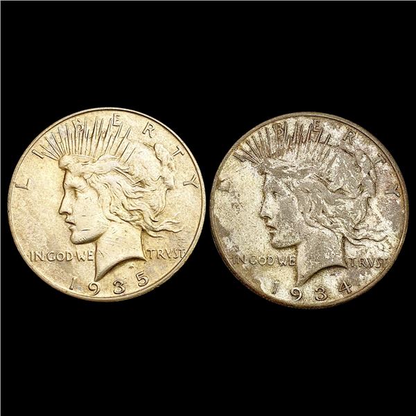 [2] 1934-1935 Silver Peace Dollar HIGH GRADE