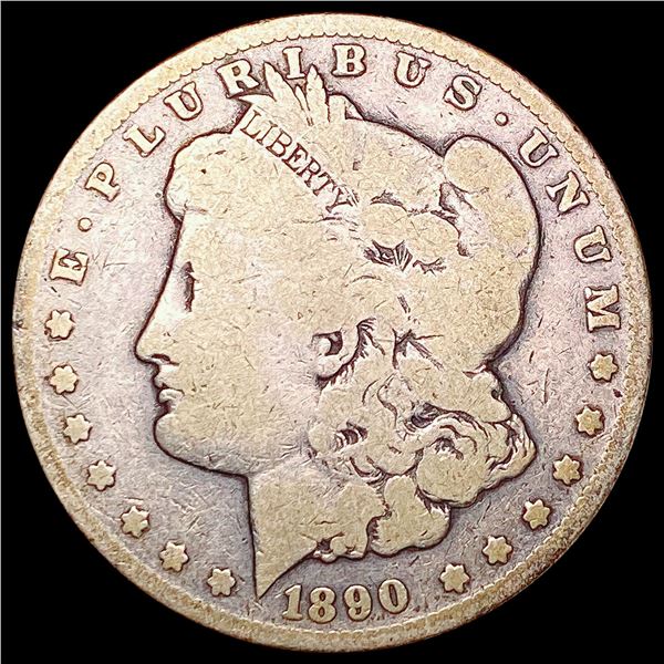 1890-CC Morgan Silver Dollar LIGHTLY CIRCULATED