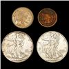Image 1 : 1864-1945 Varied US Coinage Lot [4 Coins] HIGH GRADE