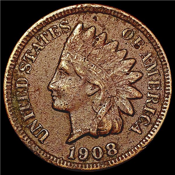 1908 Indian Head Cent LIGHTLY CIRCULATED