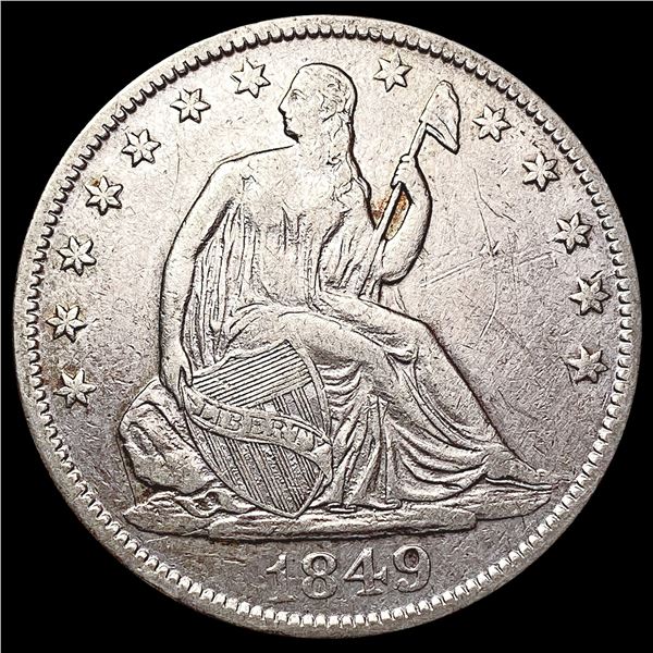 1849-O Seated Liberty Half Dollar LIGHTLY CIRCULATED