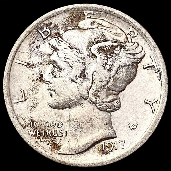 1917 Mercury Dime CLOSELY UNCIRCULATED