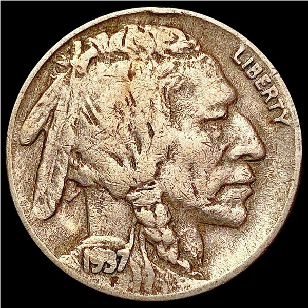 1937-D Buffalo Nickel LIGHTLY CIRCULATED