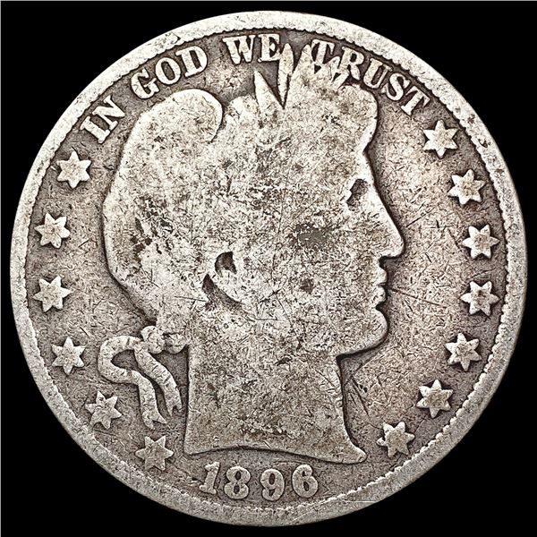 1896-O Barber Half Dollar NICELY CIRCULATED