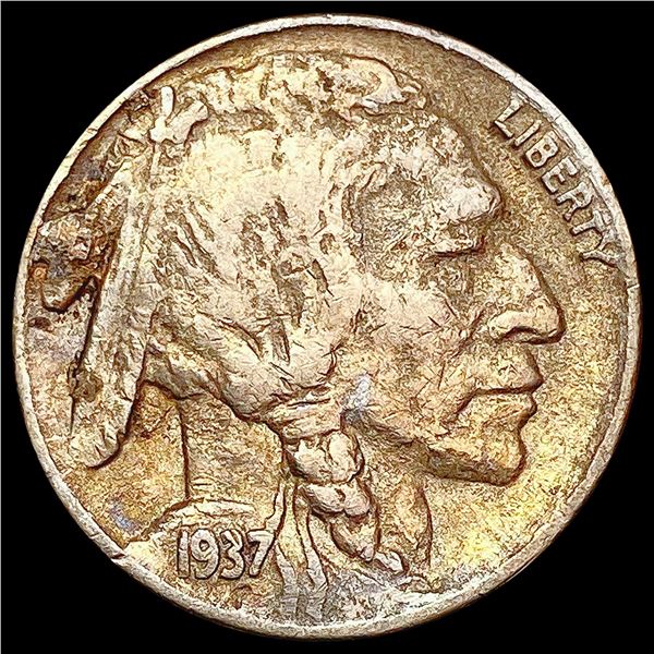 1937-D Buffalo Nickel LIGHTLY CIRCULATED