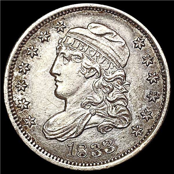 1833 Capped Bust Half Dime CLOSELY UNCIRCULATED