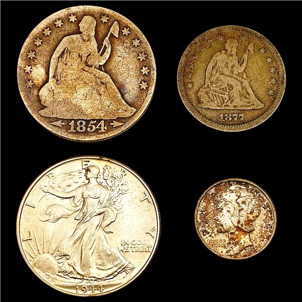 1854-1944 US Type Coinage Lot [4 Coins] HIGH GRADE