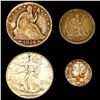 Image 1 : 1854-1944 US Type Coinage Lot [4 Coins] HIGH GRADE