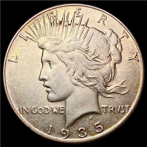 1935 Silver Peace Dollar CLOSELY UNCIRCULATED