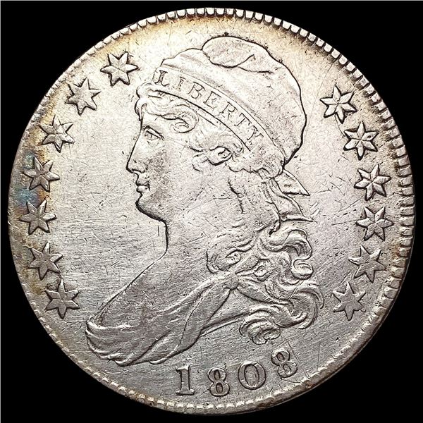 1808 Capped Bust Half Dollar LIGHTLY CIRCULATED