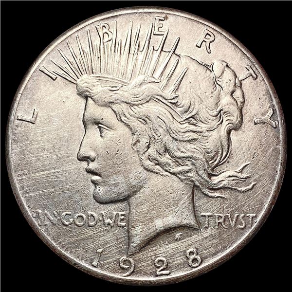 1928 Silver Peace Dollar CLOSELY UNCIRCULATED