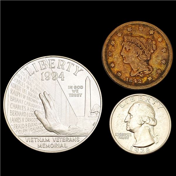 [3] 1836-1994 Varied US Coinage Lot HIGH GRADE