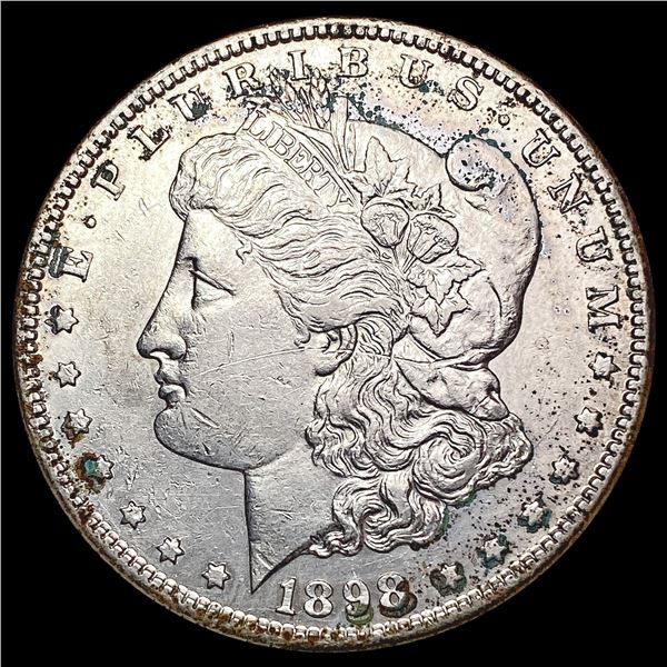 1898-S Morgan Silver Dollar CHOICE AU