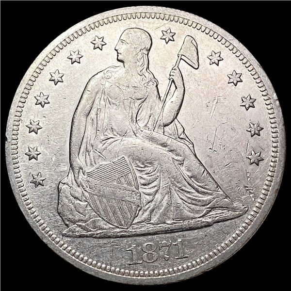 1871 Seated Liberty Dollar LIGHTLY CIRCULATED